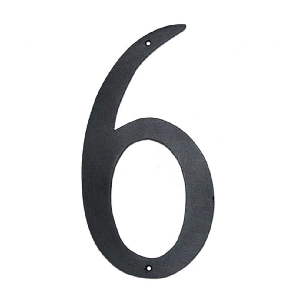 Montague Metal Products 4 in. Standard House Number 6