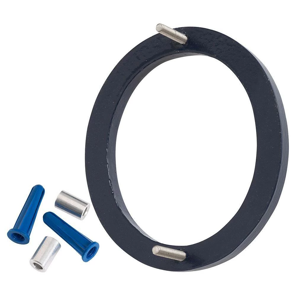 Montague Metal Products 4 in. Satin Nickel/Navy 2-Tone Aluminum Floating or Flat Modern House Number 0 - Image 2