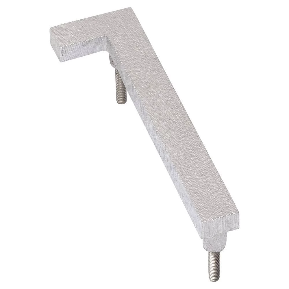 Montague Metal Products 16 in. Brushed Aluminum Floating or Flat Modern House Number 1