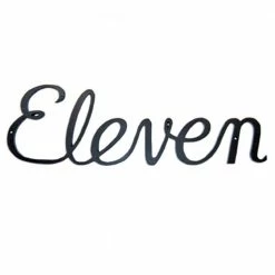 Montague Metal Products 5.25 in. Aluminum Script House Number Eleven