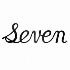 Montague Metal Products 5.25 in. Aluminum Script House Number Seven