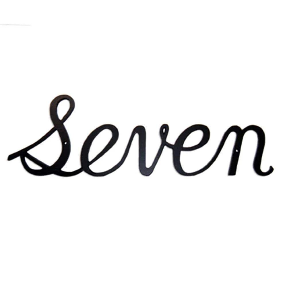 Montague Metal Products 5.25 in. Aluminum Script House Number Seven