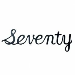 Montague Metal Products 5.25 in. Aluminum Script House Number Seventy