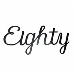 Montague Metal Products 5.25 in. Aluminum Script House Number Eighty