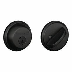 Schlage Matte Black Single Cylinder Deadbolt