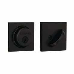 Schlage Collins Matte Black Single Cylinder Deadbolt