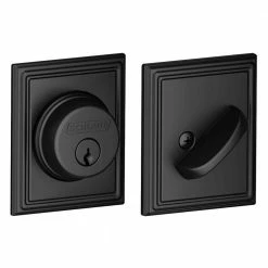 Schlage Addison Matte Black Single Cylinder Deadbolt