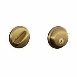 Schlage Antique Brass Single Cylinder Deadbolt