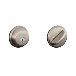 Schlage Satin Nickel Single Cylinder Deadbolt (2-Pack)