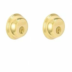 Schlage Bright Brass Double Cylinder Deadbolt