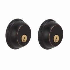 Schlage Aged Bronze Double Cylinder Deadbolt