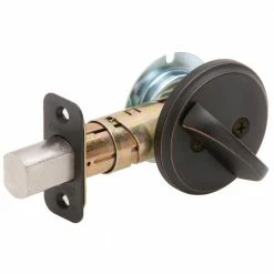 Schlage Aged Bronze One-Sided Deadbolt
