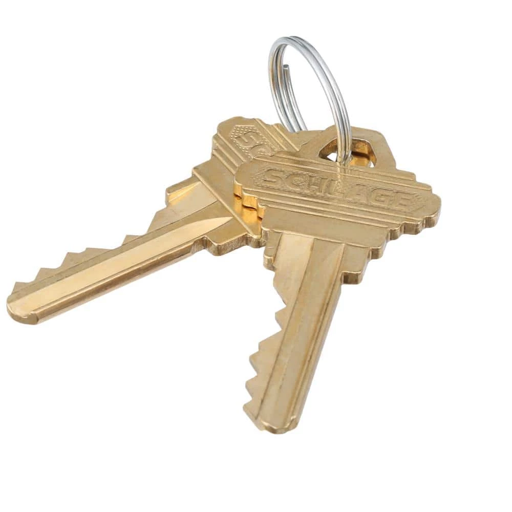 Schlage Satin Nickel Single Cylinder Deadbolt with Georgian Entry Door Knob Combo Pack - Image 5