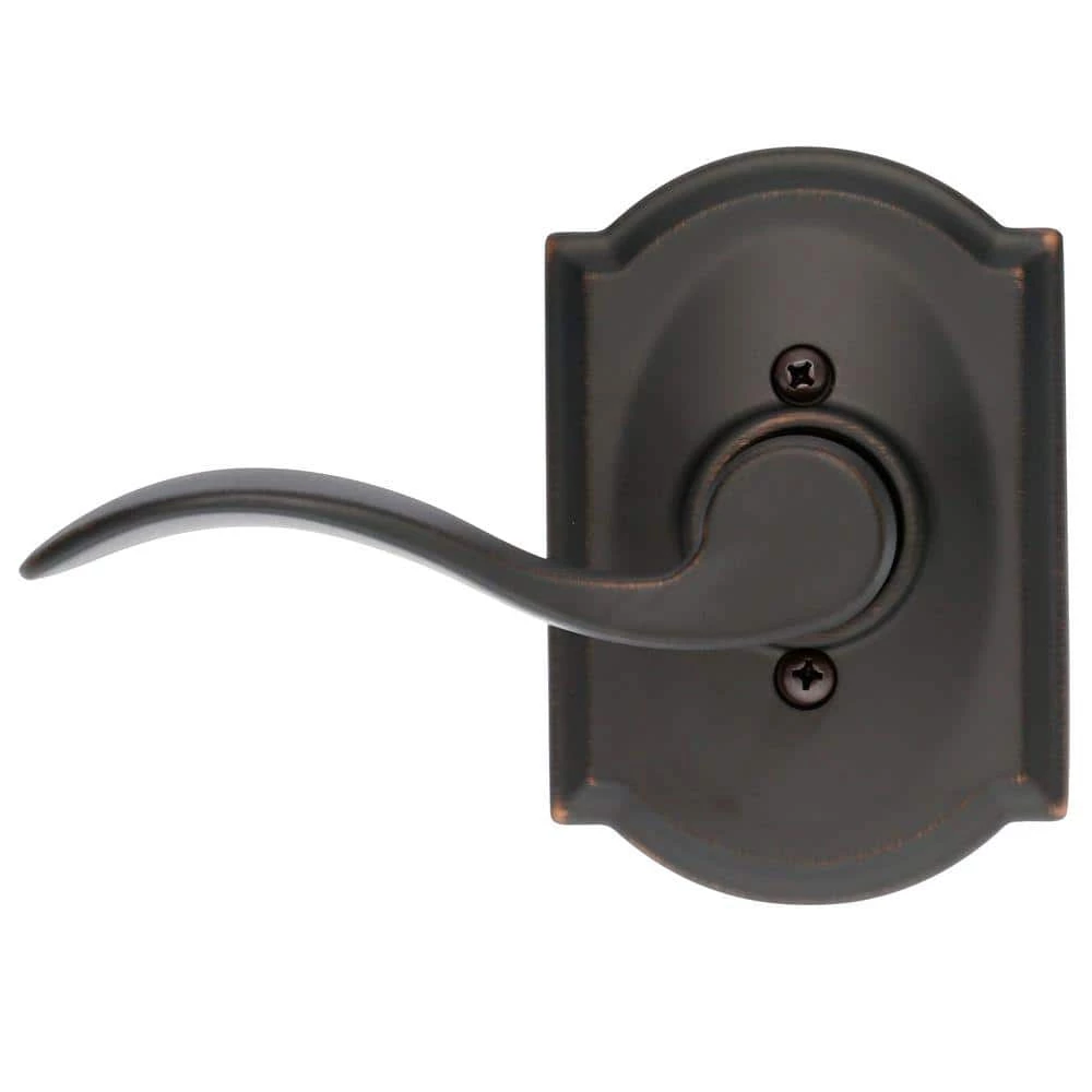 Schlage Accent Aged Bronze Left Handed Dummy Door Lever with Camelot Trim - Image 3