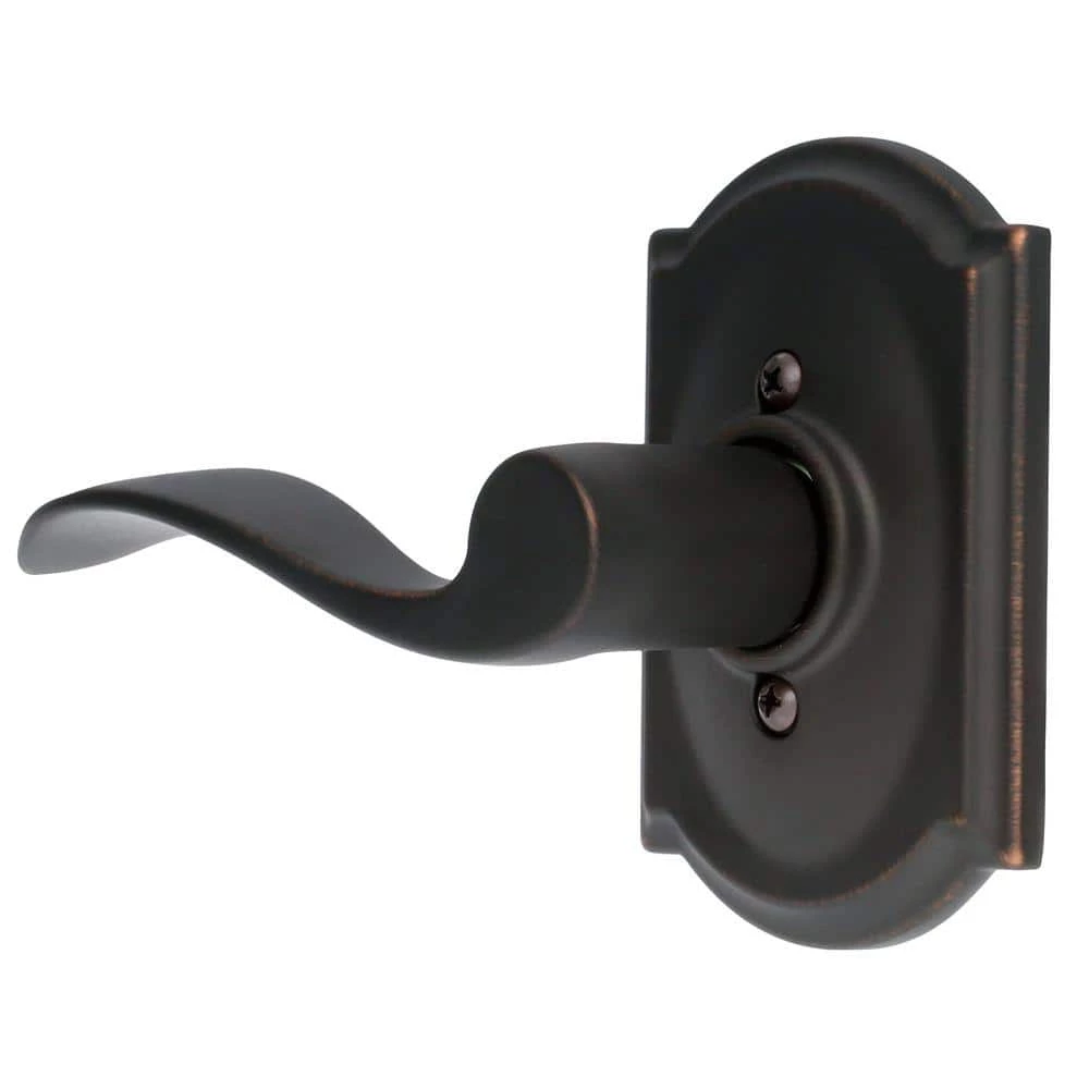 Schlage Accent Aged Bronze Left Handed Dummy Door Lever with Camelot Trim - Image 2