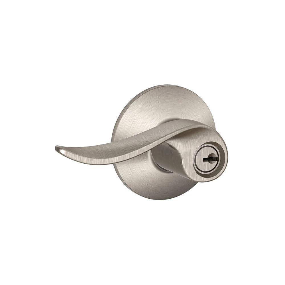 Schlage Sacramento Satin Nickel Keyed Entry Door Lever