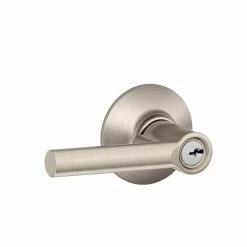 Schlage Broadway Satin Nickel Keyed Entry Door Handle