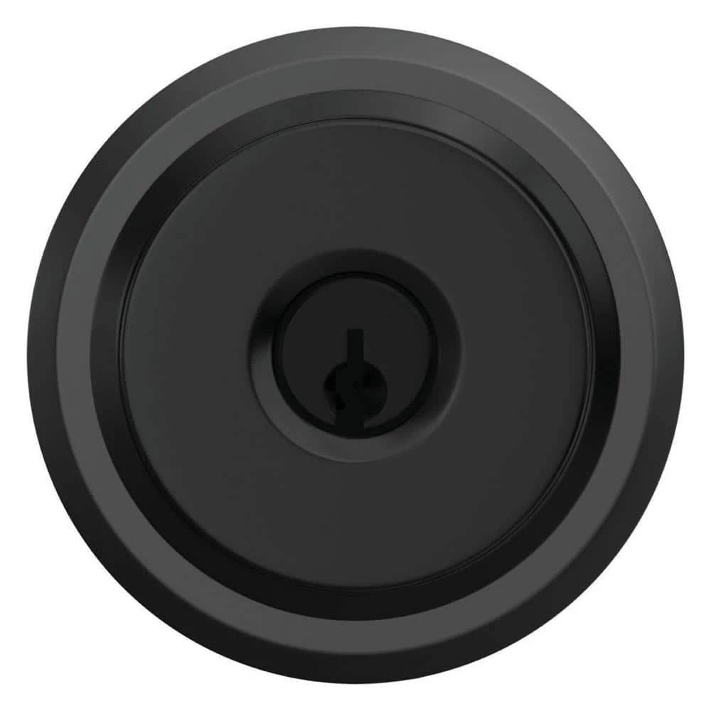 Schlage Bowery Matte Black Keyed Entry Door Knob with Greyson Trim - Image 6