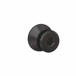 Schlage Bowery Matte Black Keyed Entry Door Knob