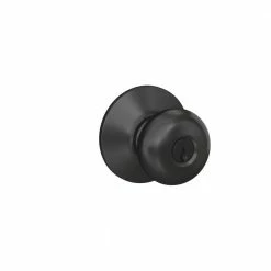 Schlage Plymouth Matte Black Keyed Entry Door Knob
