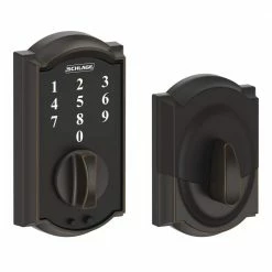 Schlage Touch Keyless Touchscreen Deadbolt with Camelot Trim