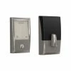 Schlage Century Encode Smart Wifi Door Lock with Alarm in Satin Nickel