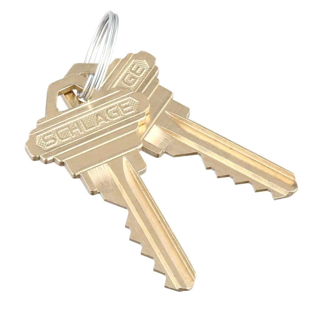 Schlage Georgian Satin Nickel Camelot Trim Single Cylinder Knob Door Handleset - Image 4