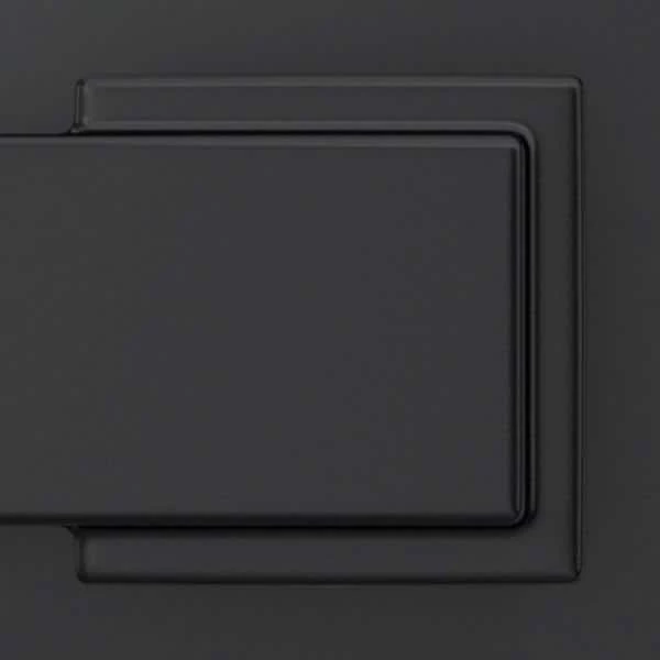 Schlage Custom Century Matte Black Single Cylinder Handleset with Eller Door Lever and Kinsley Trim - Image 3