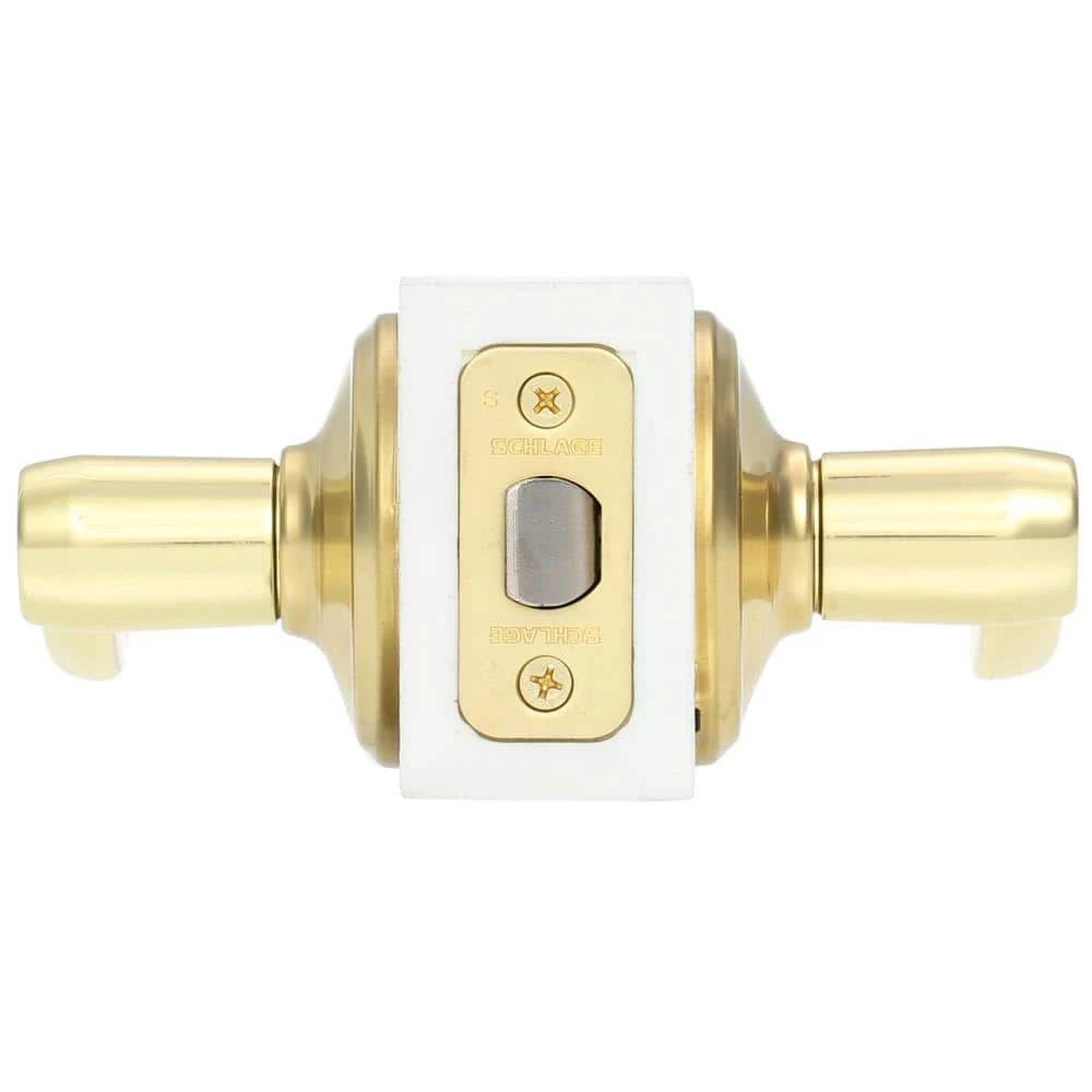 Schlage Flair Bright Brass Passage Hall/Closet Door Handle - Image 3
