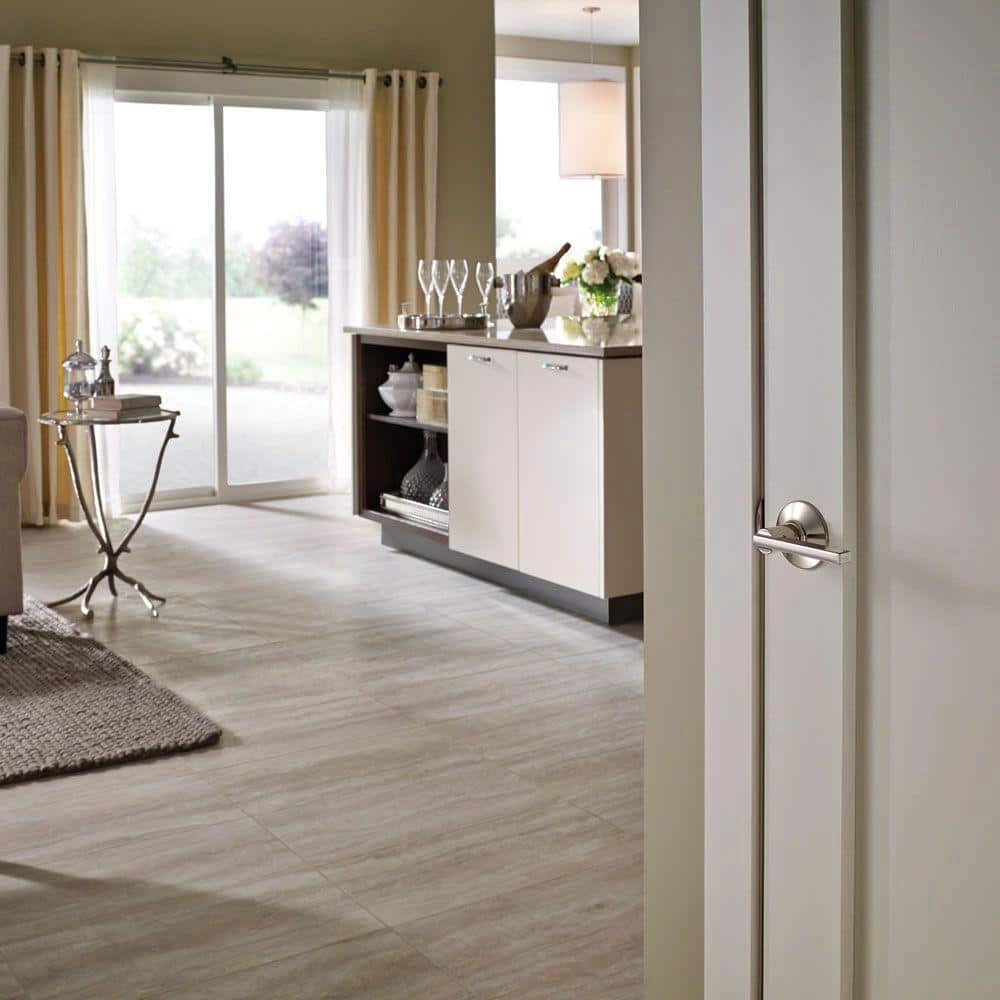 Schlage Latitude Satin Nickel Passage Hall/Closet Door Handle (4-Pack) - Image 3