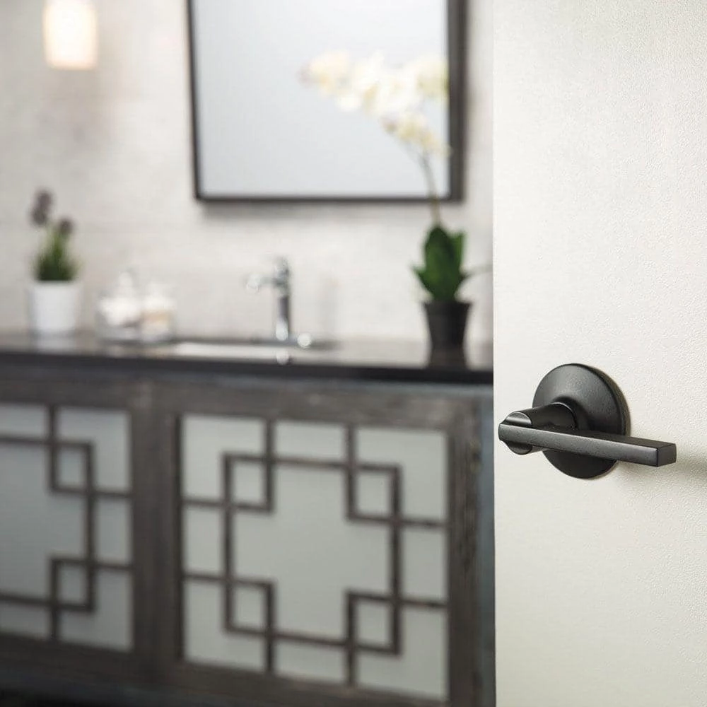 Schlage Latitude Satin Nickel Passage Hall/Closet Door Handle (4-Pack) - Image 4