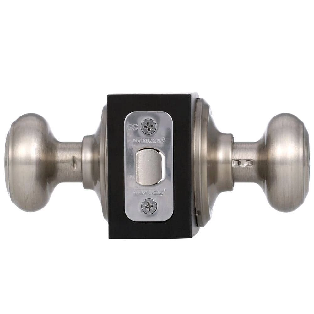 Schlage Georgian Satin Nickel Passage Hall/Closet Door Knob - Image 3