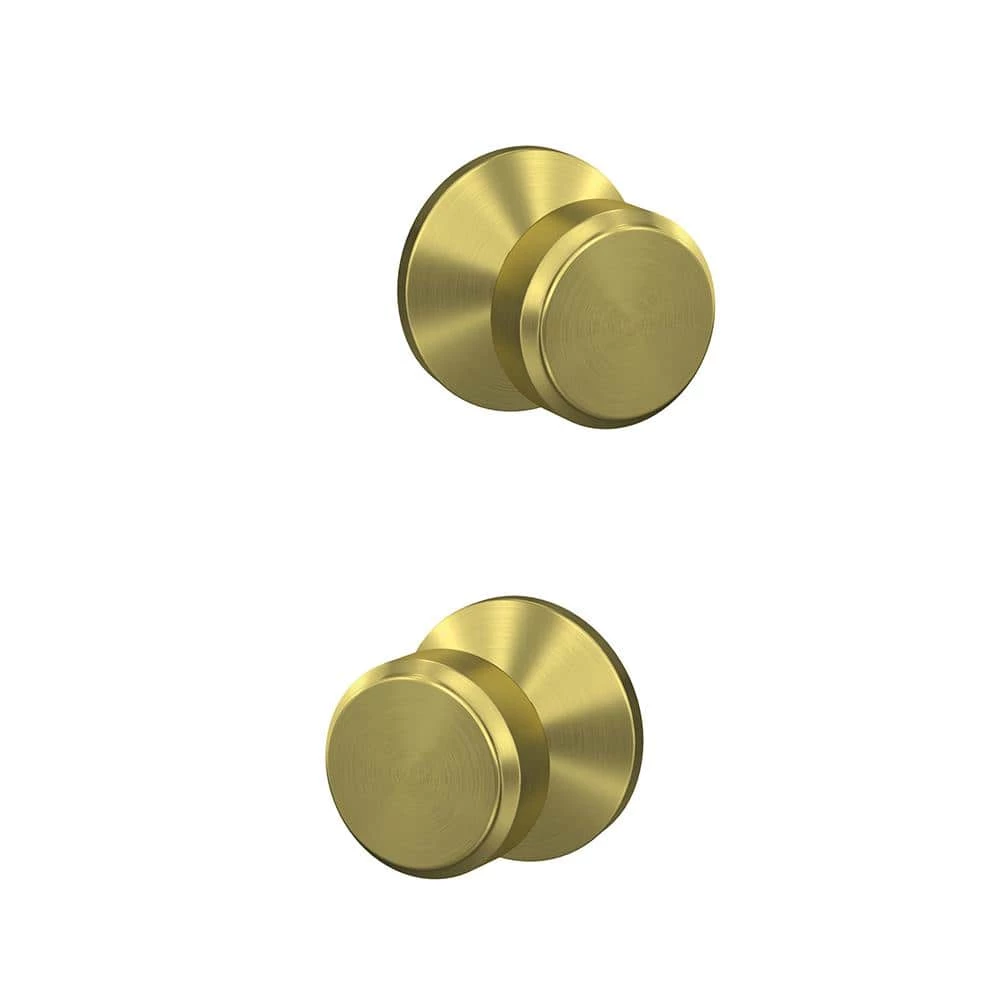 Schlage Custom Bowery Satin Brass Kinsler Trim Combined Interior Door Knob - Image 4