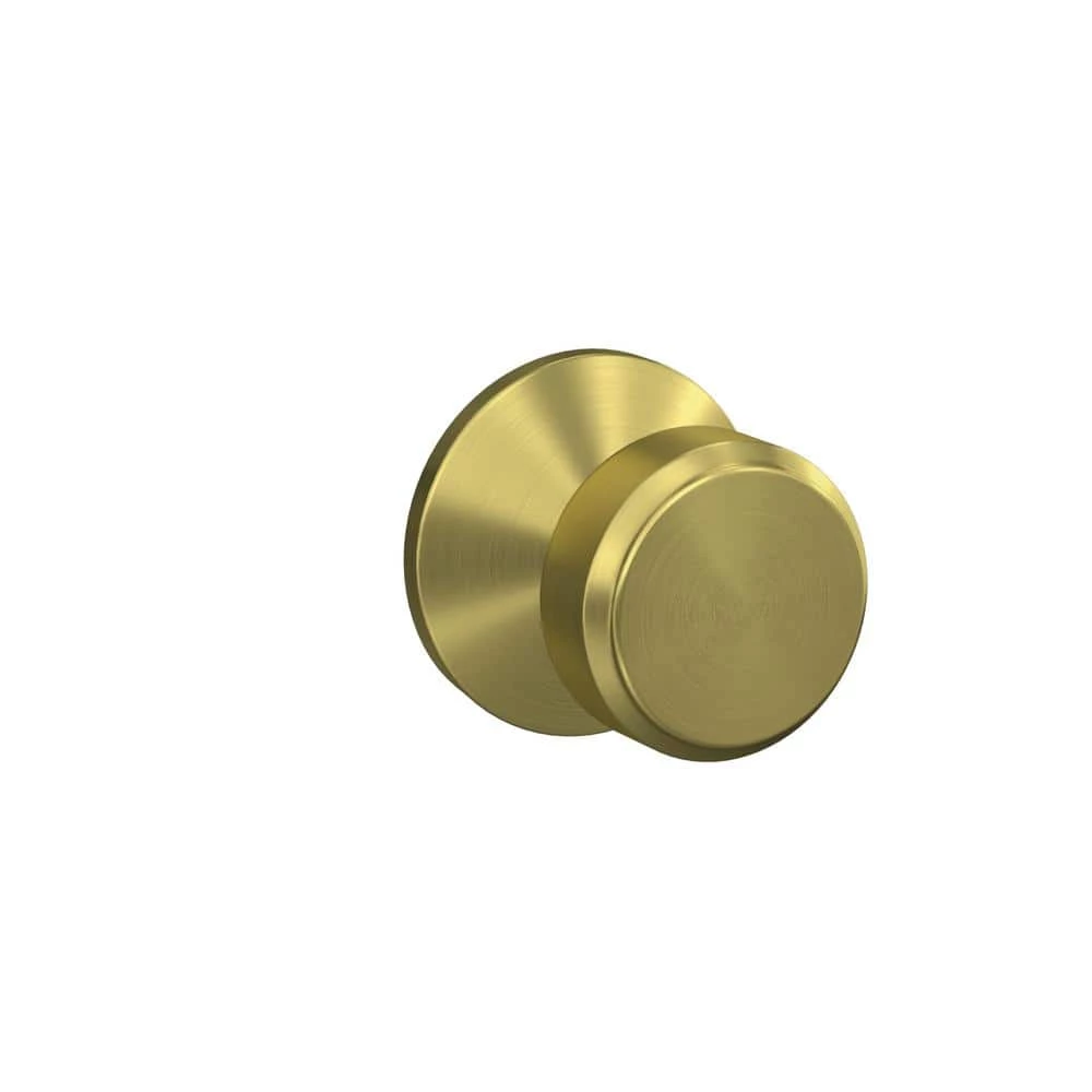 Schlage Custom Bowery Satin Brass Kinsler Trim Combined Interior Door Knob