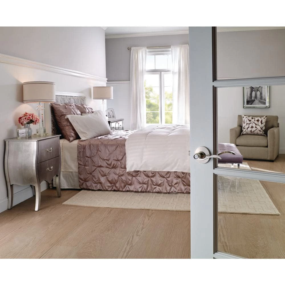 Schlage Accent Satin Nickel Privacy Bed/Bath Door Handle - Image 3