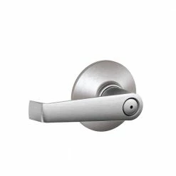 Schlage Elan Series Satin Chrome Commercial Bed and Bath Door Lever
