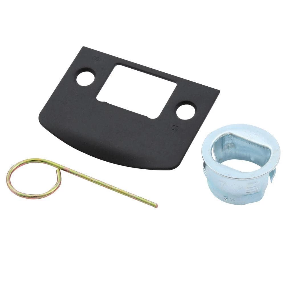 Schlage Bowery Matte Black Privacy Bed/Bath Door Knob with Greyson Trim - Image 4