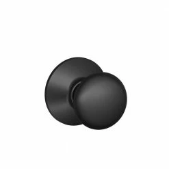 Schlage Plymouth Matte Black Privacy Bed/Bath Door Knob