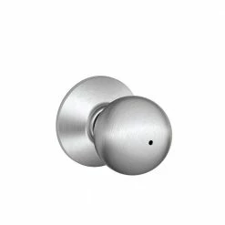 Schlage Orbit Satin Chrome Privacy Bed/Bath Door Knob