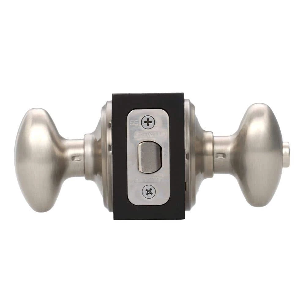 Schlage Siena Satin Nickel Privacy Bed/Bath Door Knob - Image 3